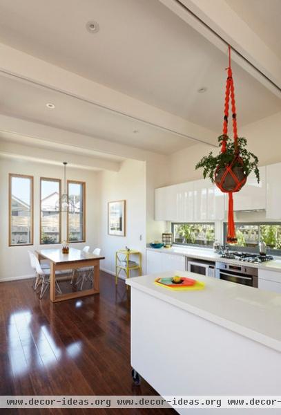 contemporary kitchen Convertible Courtyards House