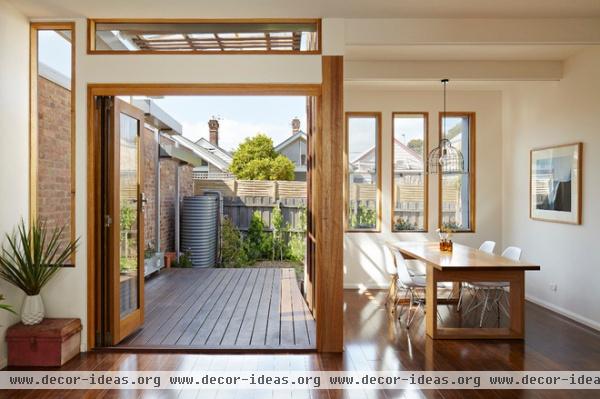 contemporary dining room Convertible Courtyards House