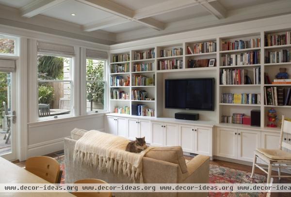 traditional family room by Gast Architects