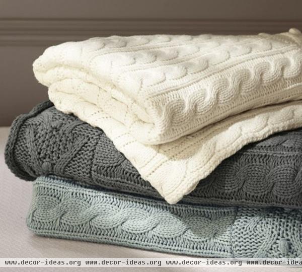 traditional throws by Pottery Barn