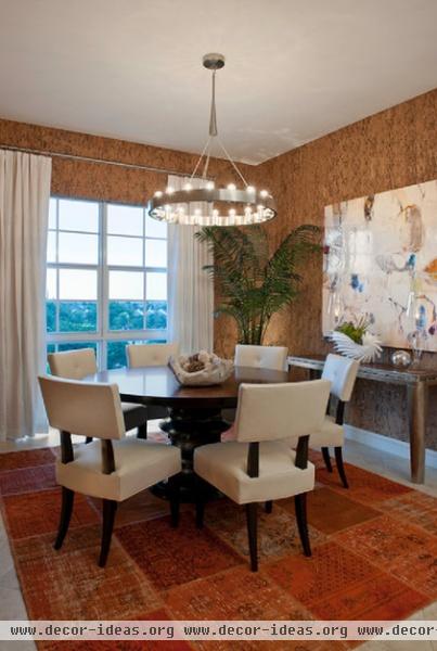 contemporary dining room by Garrison Hullinger Interior Design Inc.