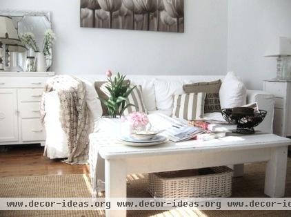 traditional living room by A Beach Cottage