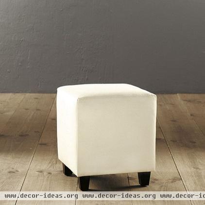 transitional ottomans and cubes by Ballard Designs