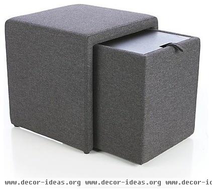 contemporary ottomans and cubes by Crate&Barrel