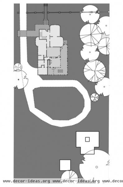 site and landscape plan by Anne Niedergang, Architect