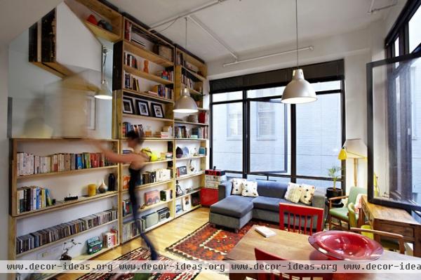 Watch an Innovative Bookcase Convert Before Your Eyes