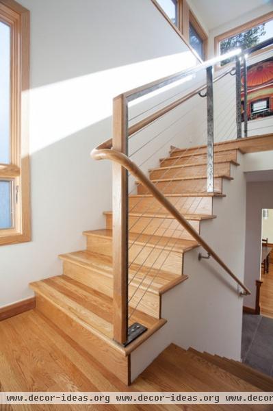 contemporary staircase by Ogawa Fisher Architects