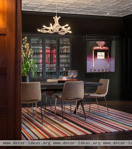 contemporary dining room by John K. Anderson Design