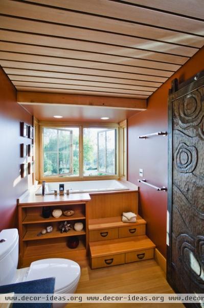 farmhouse bathroom by Arkin Tilt Architects