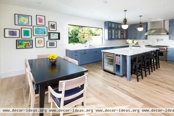 transitional kitchen by Von Fitz Design