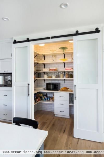 transitional kitchen by Von Fitz Design