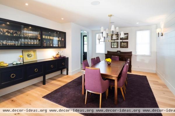 transitional dining room by Von Fitz Design