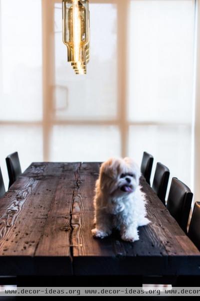 contemporary dining room by Gaile Guevara