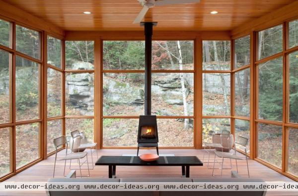 farmhouse porch by CWB Architects