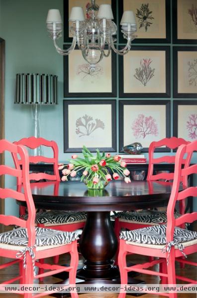 traditional dining room by Tobi Fairley Interior Design