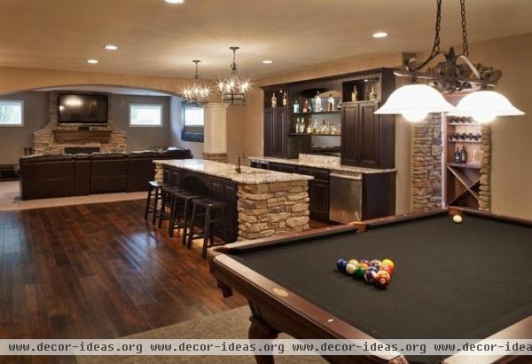 traditional basement by Sensible Home Design