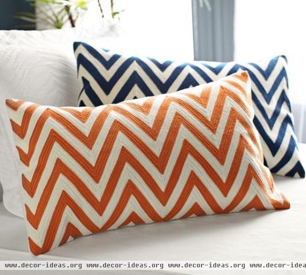 contemporary pillows by Pottery Barn