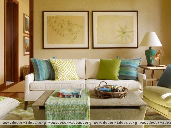 tropical media room by Christine Markatos Design