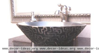 eclectic bathroom sinks by Wave Plumbing