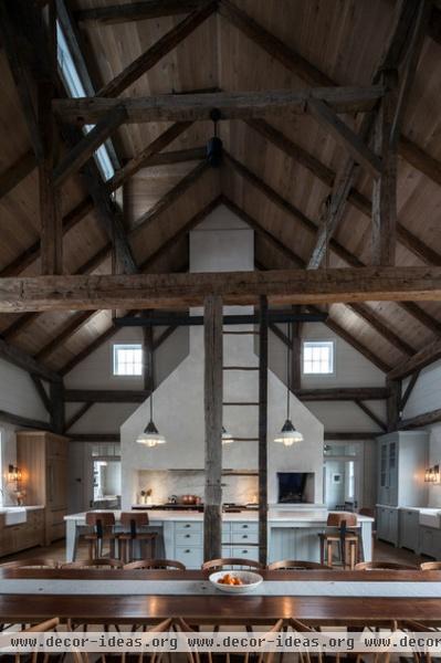 rustic kitchen by KATE JOHNS AIA