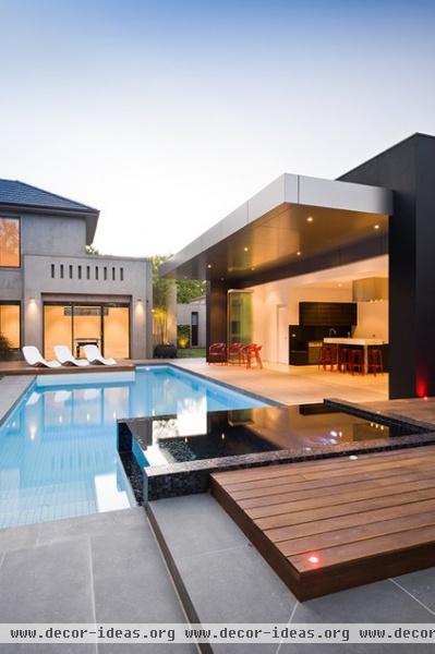 contemporary pool by C.O.S Design