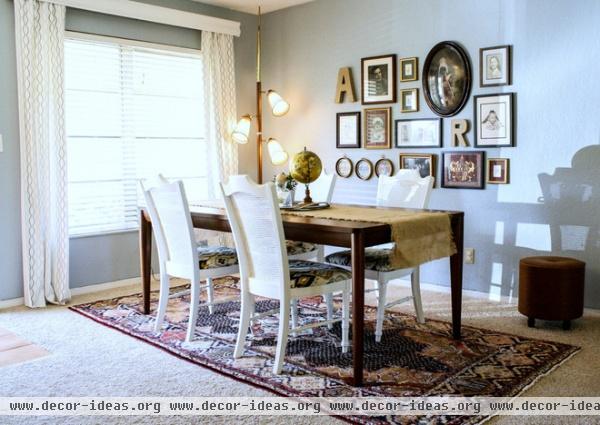 eclectic dining room by Mina Brinkey