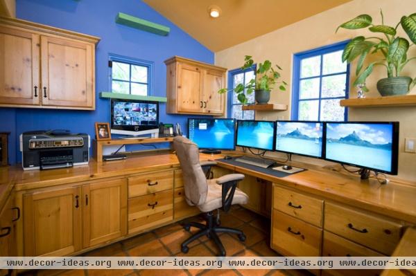 eclectic home office by Trillium Enterprises, INC.