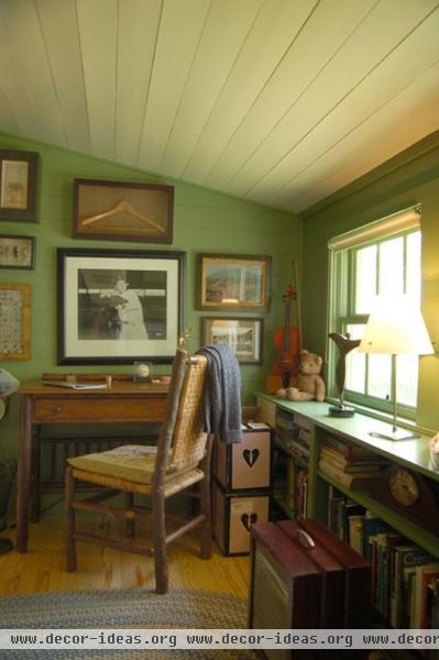 farmhouse home office by Tim Cuppett Architects