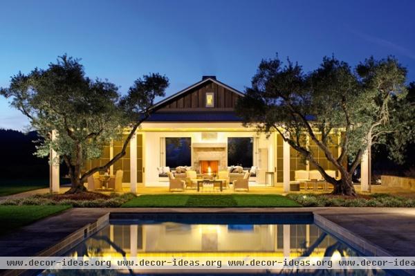 transitional patio by Rizzoli New York