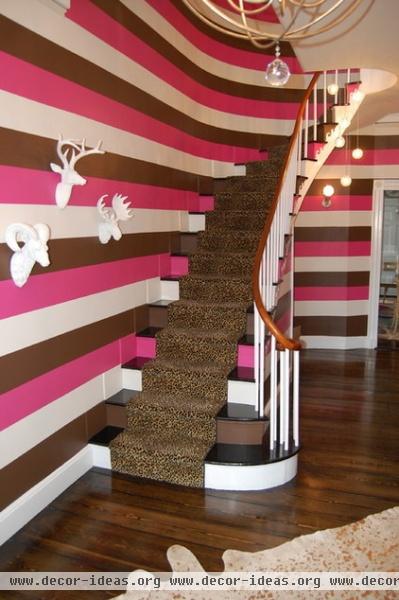 contemporary staircase by Favreau Design