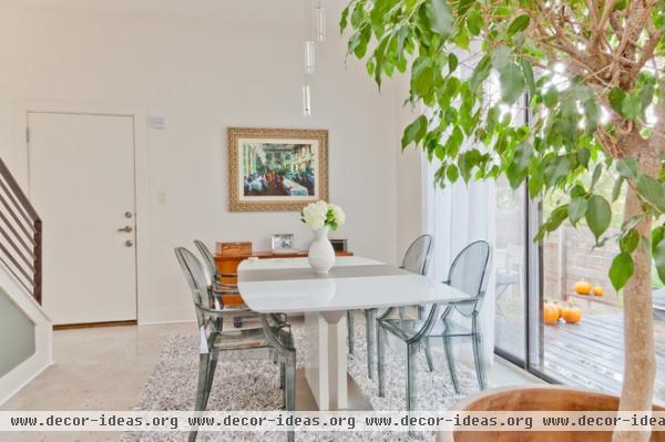 contemporary dining room by Sarah Natsumi Moore