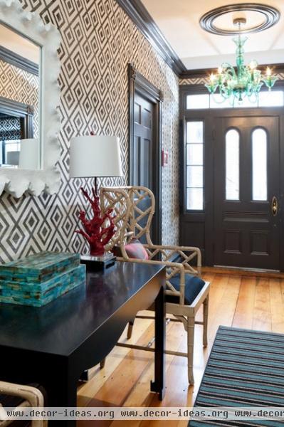 eclectic entry by Rachel Reider Interiors