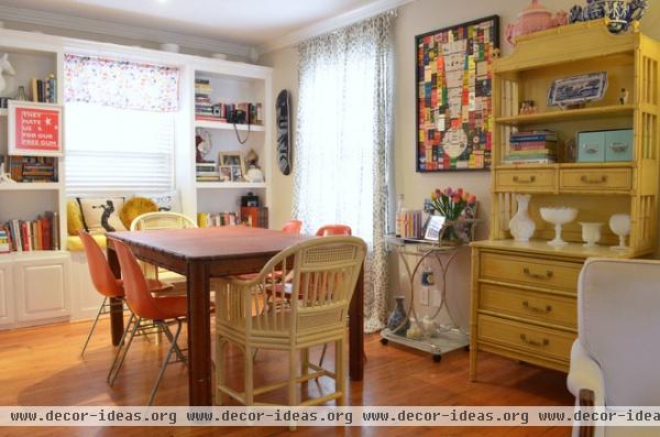 eclectic dining room by Sarah Greenman