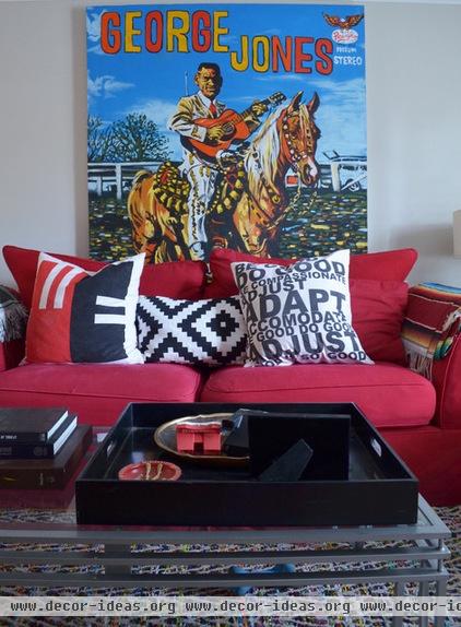 eclectic living room by Sarah Greenman