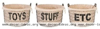 eclectic baskets by Masins Furniture