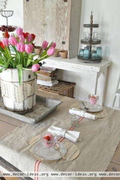 eclectic dining room by Buckets of Burlap