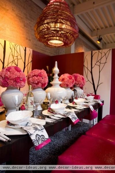 contemporary dining room by Kohler Jones custom furniture and design