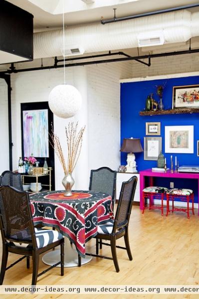 eclectic dining room by Design Manifest