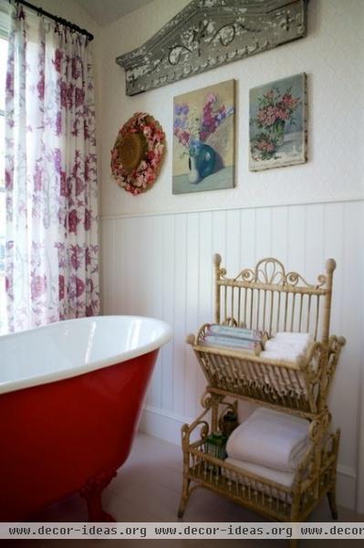 beach style bathroom by Alison Kandler Interior Design