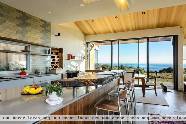 midcentury kitchen by Hudson Street Design