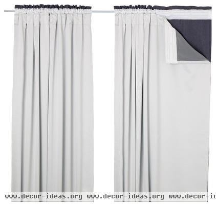 contemporary curtains by IKEA