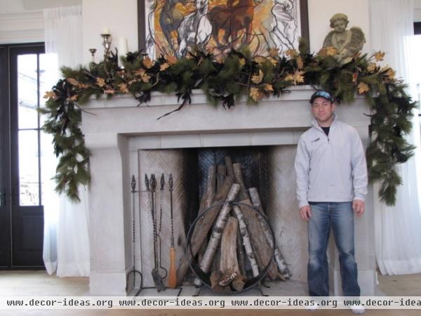 traditional living room by Steves Masonry