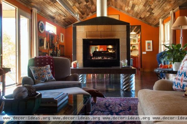 eclectic living room by Angela Flournoy