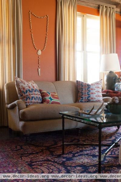 eclectic living room by Angela Flournoy