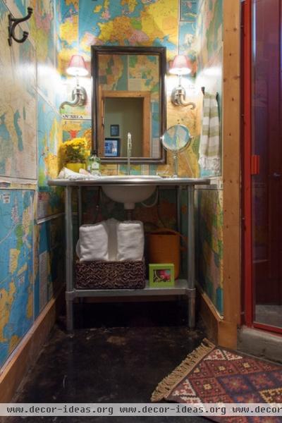 eclectic bathroom by Angela Flournoy