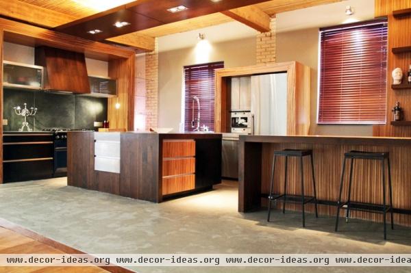 contemporary kitchen by Laura Garner