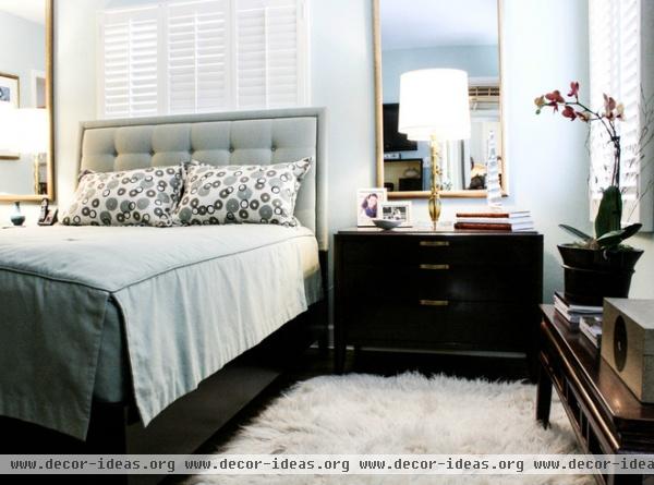 transitional bedroom by Mina Brinkey