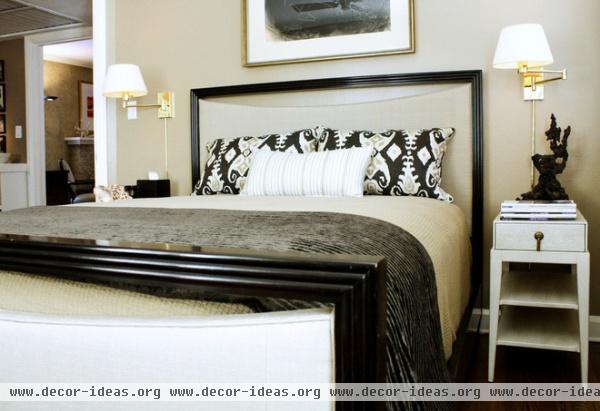 transitional bedroom by Mina Brinkey