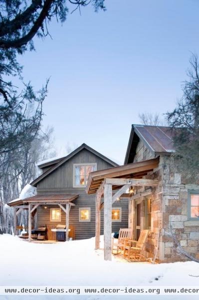 rustic exterior by Coburn Development