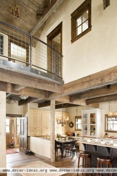 rustic kitchen by Coburn Development